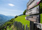 Wandern entlang des Meraner Höhenweges